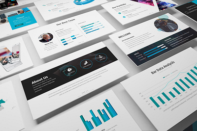 Techno - Technology Powerpoint Template abstract business presentation lookbook minimal pitchdeck powerpoint template presentation proposal simple slides