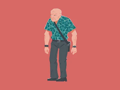 003 - Hawaiian Cobber brisbane cartoon design drawing illustration illustrator man photoshop photoshop art