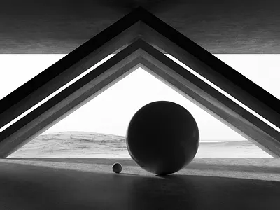 Primitives 03 3d architecture c4d cinema 4d design geometric minimalism monochrome render