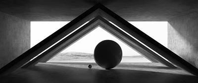 Primitives 03 3d architecture c4d cinema 4d design geometric minimalism monochrome render