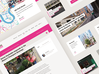 Website for one of London's Business Improvement Districts agency website business components design design system proffesional simple typography web webdesign website website design