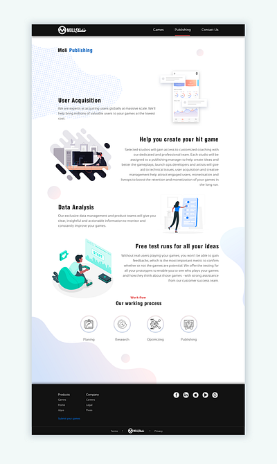 GAMING STUDIO art design flat typography ui uidesign uiux ux web website