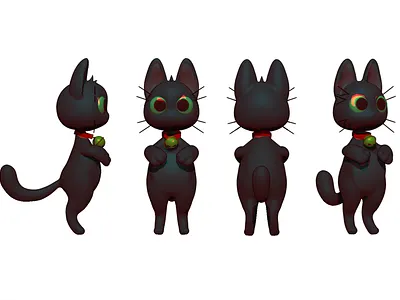 CAT 3d 3drendering cartoon cat modeling zbrush