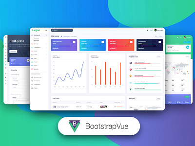 BootstrapVue Argon Dashboard PRO admin panel admin template bootstrap bootstrap 4 charts dashboard design gradient input map profile page responsive sidebar table vue vuejs web design widgets