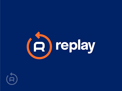 Replay Services brand identity brand identity design branding branding design icon icon design identity logo logo design logo mark logo mark symbol logotype monogram replay wordmark