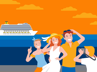 Costa Crociere - MyMoments album branding corporate identity cruise cruise ship design graphics happiness holiday illustration illustrator orange people photo photoalbum photography sunglasses sunset vector vector art vector design