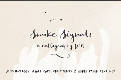 Smoke Signals script font calligraphy font design font handwriting font script font typography