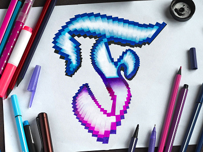 Cybergothic Outrun F calligraphy cyberpunk design handlettering illustration lettering logo logodesign logotype outrun synthwave typography vector леттеринг