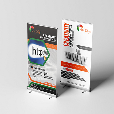 3W Edge Roller Banner 3w edge roller banner banner branding graphic design saas