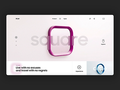 Skye - Concept 3d @daily ui agonmustafa animation color design experience guide inspirational layout modern style travel typography ui user experience ux web webdesign website