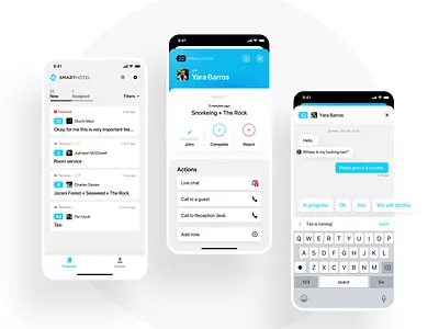 SmartHotel Admin app airbnb app application design hotel interface ios mobile ui ux