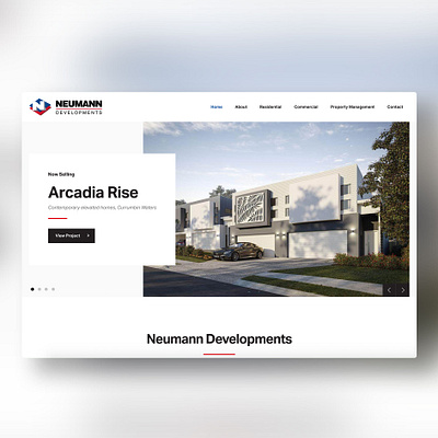 Neumann Developments adobe xd australia design digital marketing gold coast ui web web design website wordpress