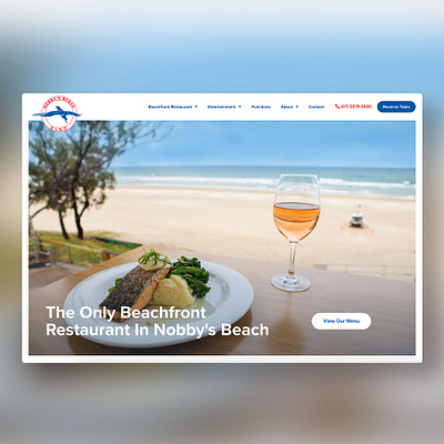 Nobby's Beach Surf Club adobe xd australia design digital marketing gold coast ui web web design website wordpress