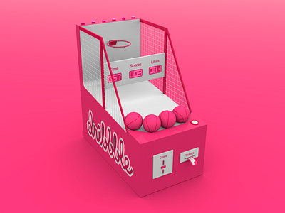 Hello, Dribbble! 3d 3d art ball basketball c4d dribbble invite maxon modeling redshift