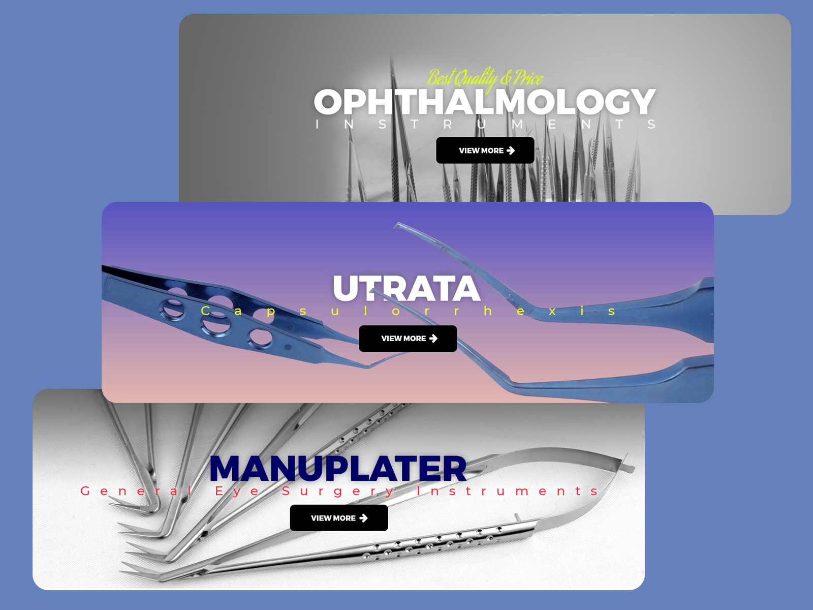 Web Banner for Eye Instruments Company Asuzna banner eye figma instruments photoshop ui design ux design web design website