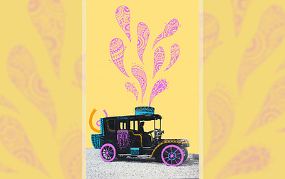 Illustration car car illustration digital art digital illustration digital painting doodle doodle on photo doodleart flat illustration illustration old photo pattern pattern doodle photo illustration vintage