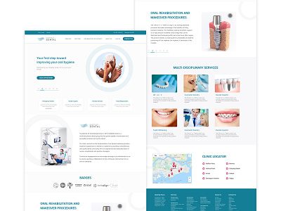 Dental Website Redesign branding dailyui dailyuichallenge dental dental care dental clinic dental website design design freebie freelancer landing page landingpage product design redesign ui