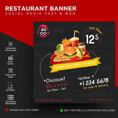 social media google ads banner ads advertising banner banner ads flyer template food menu google ads menu menu bar social media social media banner web banner