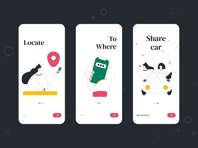 DailyUI | Onboarding app design branding illustration ui ux ui design