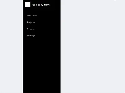 Side Navigation Panel adobexd microinteraction navigation sidebar uxdesign webdesign