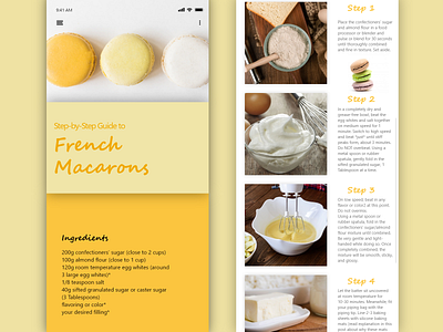 Recipe 2d design adobe xd daily 100 challenge daily ui dailyui design recipe ui uidesign ux vector