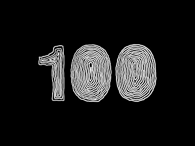 Digit 100 100 bw digit draw number pracice