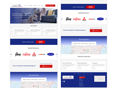 Elite Repairing | Landing page design air conditioner service comfort family goals heat and cool heating service homepage repair service repairing service sleek ui uiux web design