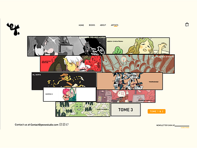 Ex-Mag from PEOW comics design ui ui ux design ui ux web ux