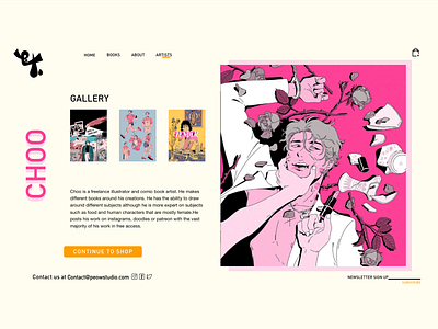 Ex-Mag from PEOW comics design ui ui ux design ux