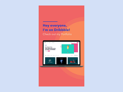 I'm on Dribbble :) after effects animation branding design dribbble instagram instagram stories motion