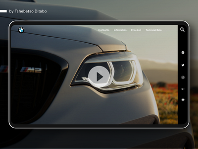 BMW M2 Website Concept app design automotive automotive design bmw branding cars concept design design app landing page landing page ui ui uiuxdesign ux website design