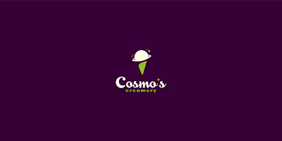 Cosmo's Creamery branding cosmos creamery creative design ice cream logo reddit space vector