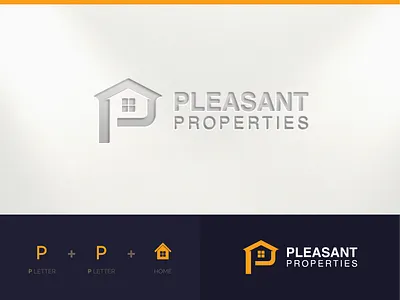 PP Home Logo amazing clean creative custom design elegant famous flat home house illustration logo minimal modern negativespace outstanding popular professional real estate