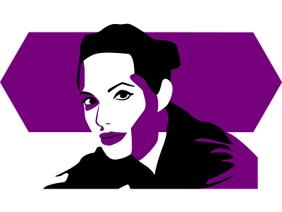 Angelina Jolie actress angelina asdf beautiful beautiful girl design hollywood illustration jolie minimal portrait illustration poster sketch vector