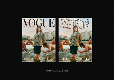 VOGUE UKRAINE cover concept design handmade handtype illustration lettering type typography