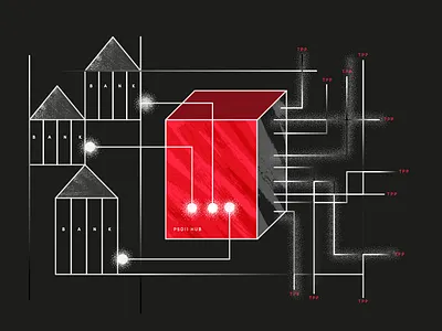 Case study illustration blog case study design grainy illustration pattern vector