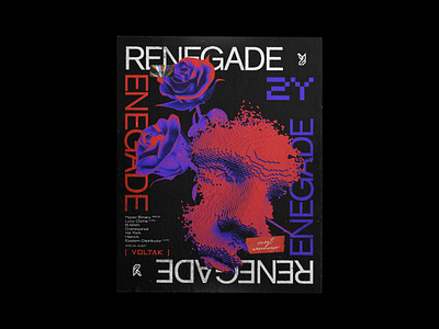 RENEGADE electronic music poster poster art posters techno underground