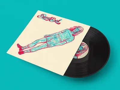 BREAKBOT ALBUM COVER anaglyph daft punk fanart music overlay vinyl