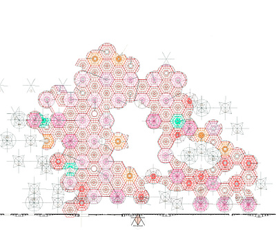 Organic grouth structure system architecture design illustration