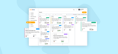 Issues Requests Management Ui card view cards ui dashboard design flat management minimal politician request task ui ux web webdesign