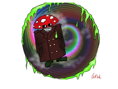 Superhero GRIBman colors comics hero humor illustration marvelcomics mushroom sketch