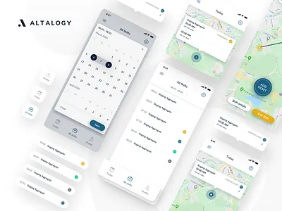 iOS App For Truck Drivers building construction company construction website freight heavy industry ios ios app design iosapp mobile mobile app mobile app design mobile design mobile ui trucks uber uber design uidesign ux design uxdesign webdesign