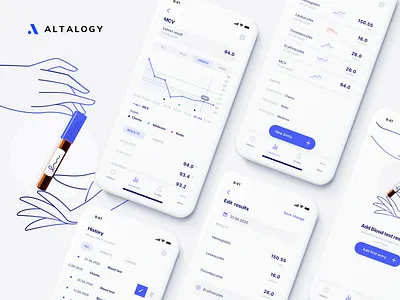 Blood Values Tracker iOS App blood cancer clean design clean ui health app health care healthcare healthcare app illustration inspiration ios app design iosapp mhealth mobile app mobile app design mobile ui uidesign ux ui uxdesign uxui