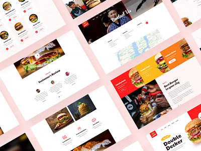 Burger Restaurant Website app application b2b branding design e commerce elegant fast food flat design food food app food delivery illustration ios restaurant app shop software ui design ux web design