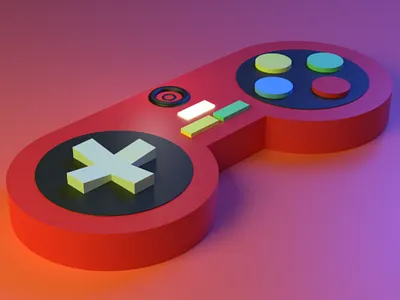 3d Gamepad 3d 3dart 3dartist render