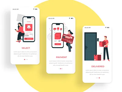 Delivery App app branding clean color design desing icon illustration iphone ux vector web website