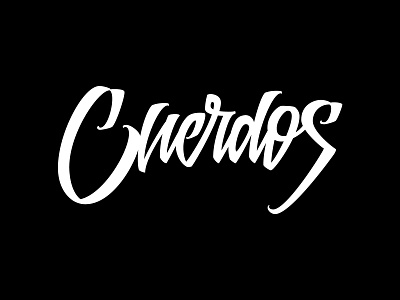 Cuerdos Lettering - WIP (Feedback appreciated!) calligraphy lettering vector wip