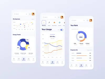 Public Services // Mobile App Concept card clean dashboard dashboard app design flat minimal mobile mobile app mobile dashboard payment product design project dashboard ui utilities utility web web app web design website dashboard