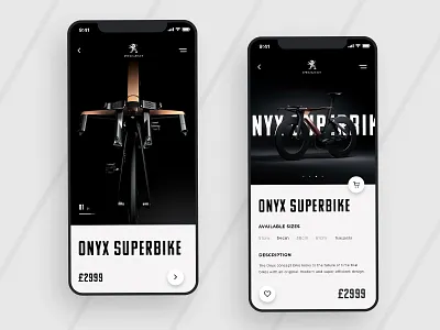 PEUGEOT ONYX SUPERBIKE bike button concept bike dark ui eccomerce ecommerce shop graphic design mobile ui peugeot shop typography ui user experience userinterface ux ux ui website concept website design websites websitestyle