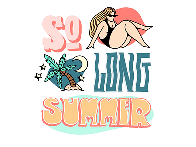 Bye bye summer lettering procreate summer